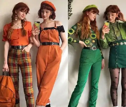 ins博主穿搭水果女孩色彩缤纷,把彩虹穿在身上有多奇妙