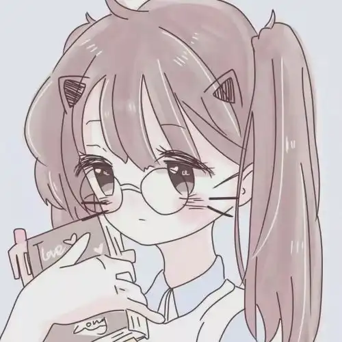 动漫头像瞳孔中的画面