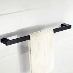卫欲无限黑色里诺抗锈304不锈钢毛巾架毛巾杆毛巾架单杆n1003