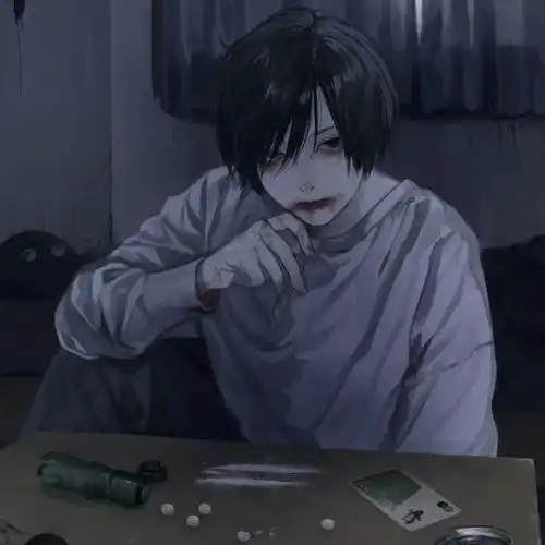 丧系壁纸情侣二次元头像