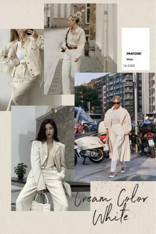 奶油色系全套搭配公式来了黄黑皮女生这么穿都能白成一道光