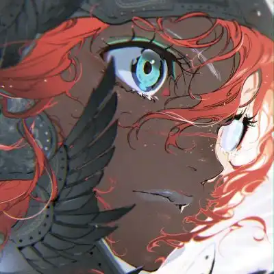 鹿头像手绘系列图片插画