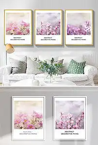 粉色少女系列小清新浪漫花朵餐厅休闲装饰画图片设计素材高清模板下载13.61mb小清新装饰画大全