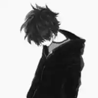 纯黑的头像纯黑孤独的头像