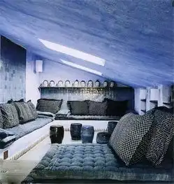 蓝色系主题家装,把天空搬回家