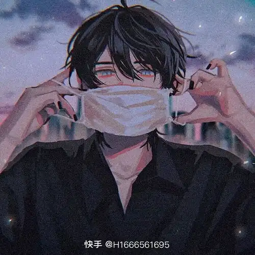 紫色星空动漫头像男生男
