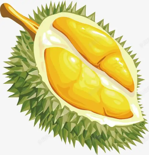 半颗榴莲矢量图免费下载页面网页平面电商创意素材水果堆素材