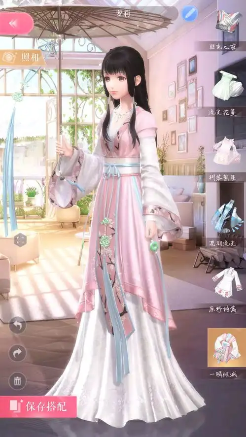 闪耀暖暖暖暖温柔古装写真时装一瞬倾城搭配