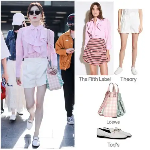 粉色衣服这样搭配,郑爽热巴都这么穿,气质粉嫩特甜美