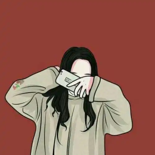 情侣头像系列一男一女卡