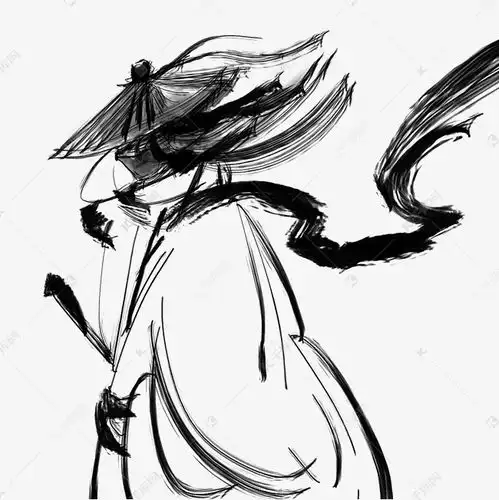 男生侠客水墨古风头像