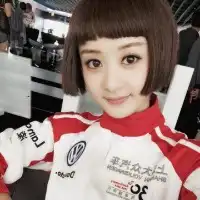 韩国蓝色系女生头像齐耳