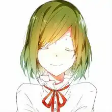 求动漫头像要女的绿色头发