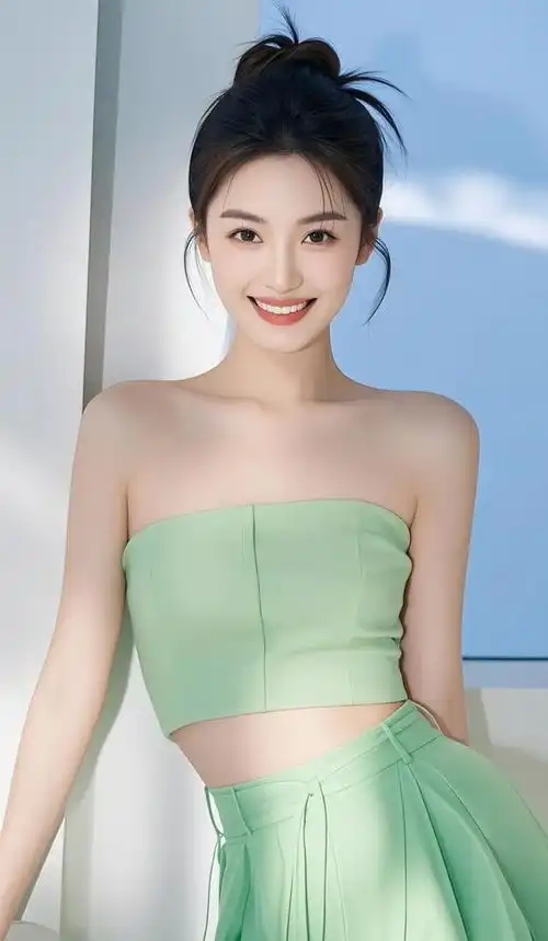 美女壁纸丨绿色系清新脱俗,爱了爱了