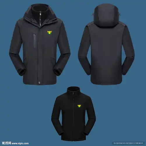 黑色冲锋衣效果图设计图3d作品3d设计