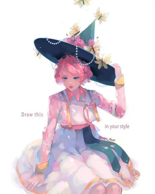 原画丨绘画丨少女系插画师nayuillust