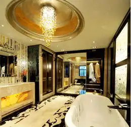 300平美式经典四居及以上装修效果案例新古典风,属于我和先生的唐顿庄园装修实景图赏析土巴兔家居室内装修设计效果图