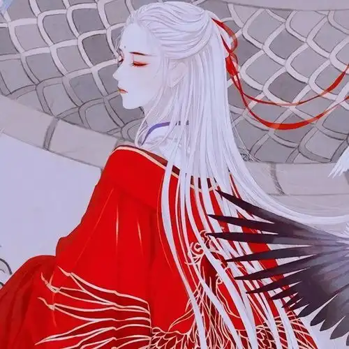 中国古风二次元女头,美到没朋友