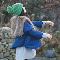 围巾女生头像高清好看的戴围巾女生头像图片