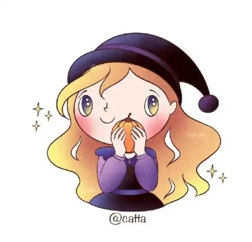简笔画分享南瓜灯和小魔女