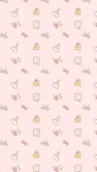 可爱少女粉色系小清新高清手机壁纸