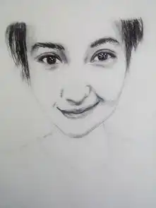 素描女生头像