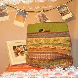 北欧复古毛线治愈系森林系包包