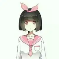 带狐狸面具的短发女微信头像图片大全