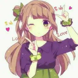 萌系二次元情侣头像真人