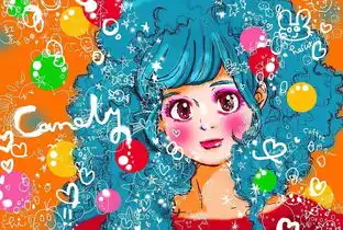 插画酸酸甜甜少女心