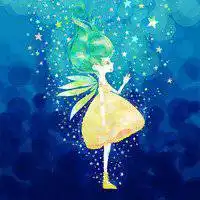 蓝色系姐妹头像卡通蓝色