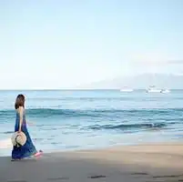 蓝色系唯美女生头像