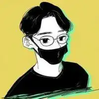 黑色主调的个性手绘头像黑白的承诺还未感慨