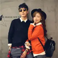 情在珍惜,人去随缘超暖的个性韩系情侣头像