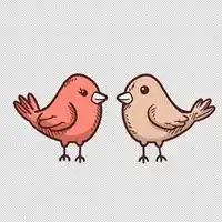 画眉鸟图片大全头像卡通绘画画眉鸟头像