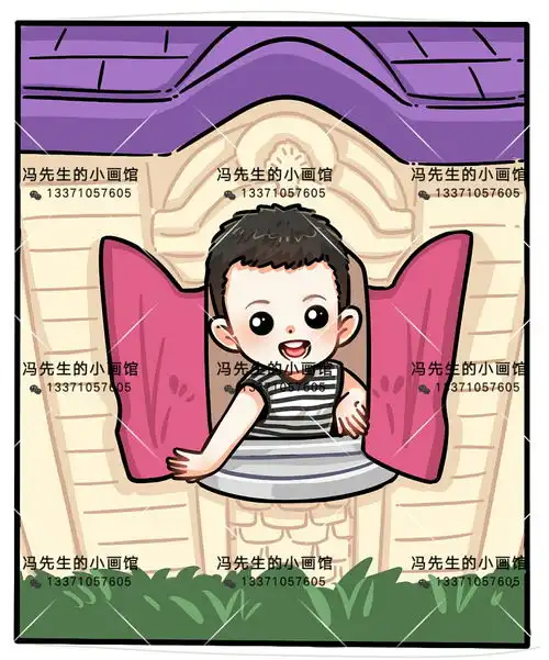 q版手绘卡通头像情侣头像