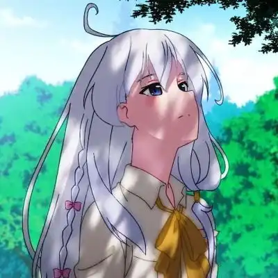 动漫女头白发浪漫与爱.