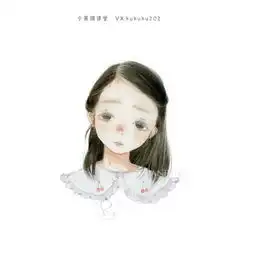 水彩手绘插画水彩教程卡通头像水彩校园人物学生