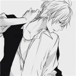 黑白线条系素材男女头像壁纸动漫