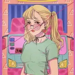 元气满满的二次元女生动漫微信头像