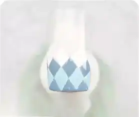 校院风菱格美甲教程清新少女的蓝色格子