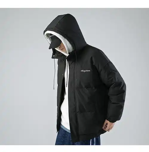 韩路日系男装2020秋冬新款加厚连帽棉衣男士面包服羽绒棉袄外套