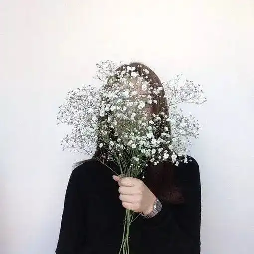 情侣头像捧花系列文案