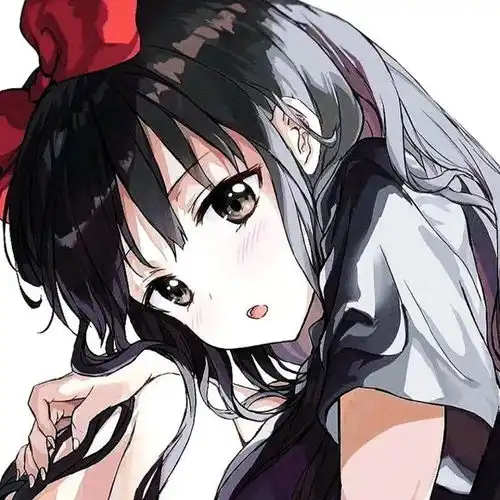 可爱动漫女生头像我还在这里,等风也等你