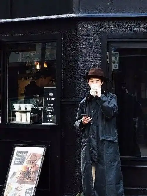 韩系大衣搭配男保暖