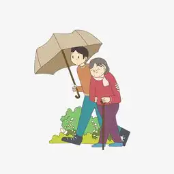微信头像老年人男卡通头