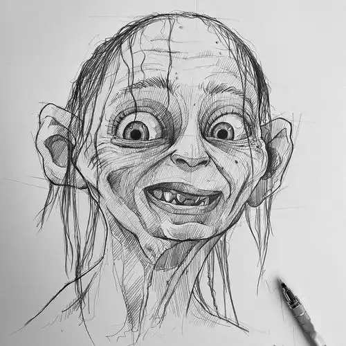 作品欣赏意大利画家尤苏波夫,这些素描头像绝了