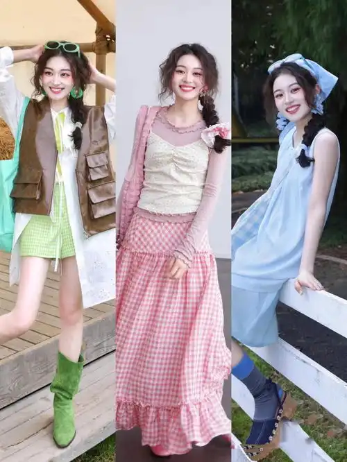夏天是属于彩色的,这些穿搭显白减龄,度假拍照超出片