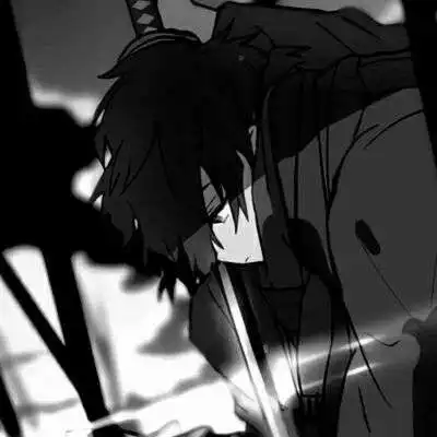 男生黑白灰色头像