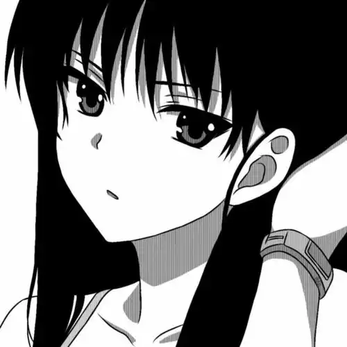 黑色系头像男生漫画黑白